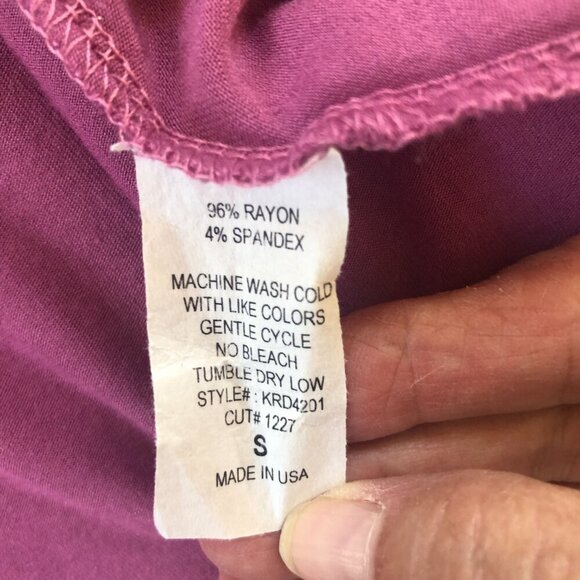 Jade by Jane Lavender Macrame Fringe Dress Small Boho Hippie - Picture 9 of 9